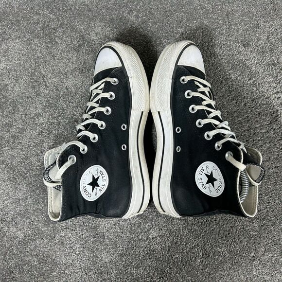 Converse Chuck Taylor All Star Lift 560845F Women’s Size 7 Black Platform Shoes - Picture 7 of 12